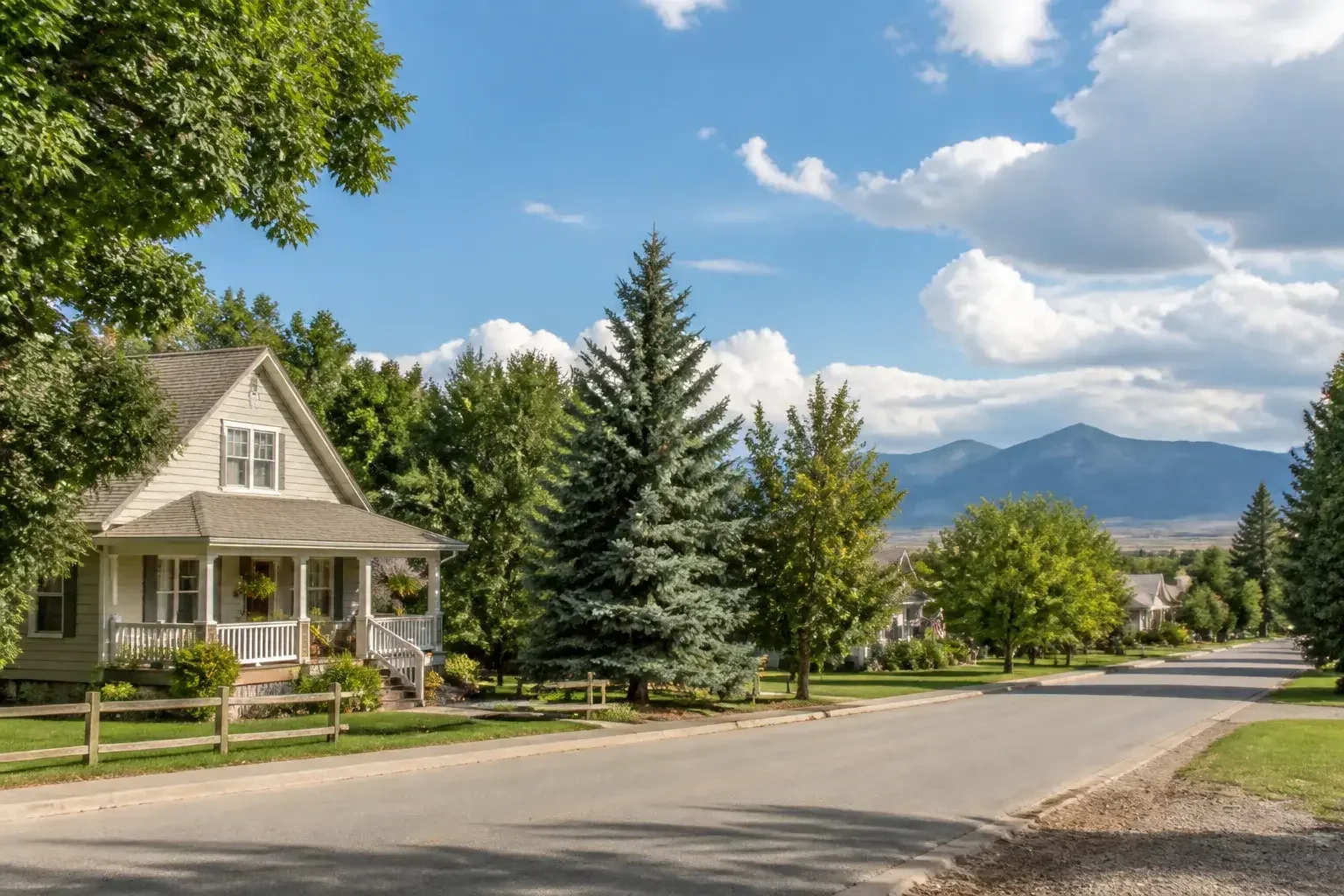 Eaton neighborhood with classic homes